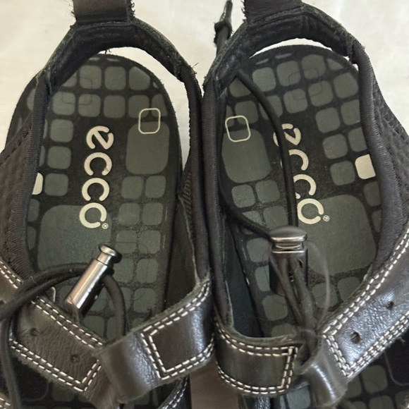 Ecco Jab Toggle Sport Drawstring Leather Sandals Women's Size 39. - Picture 2 of 12